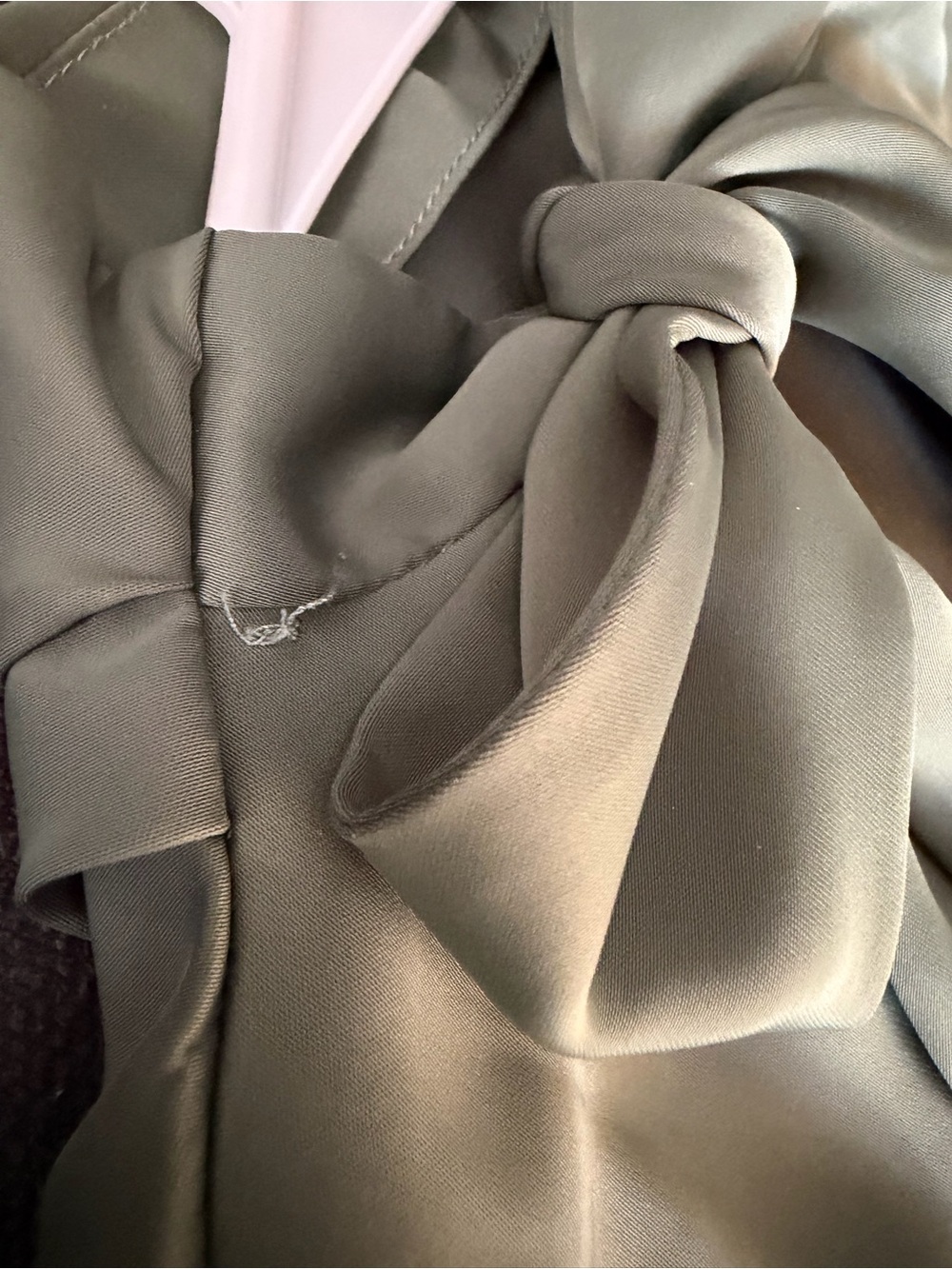 Olive Green Sleeveless Women's Dress, Size Medium - Picture 6 of 6
